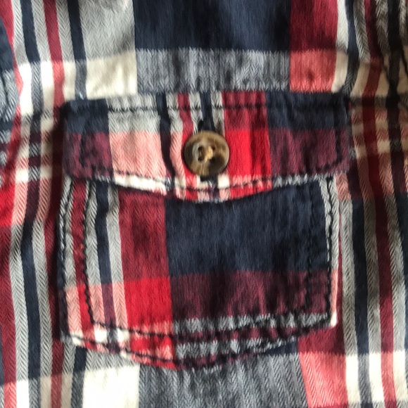 H&M Boy Plaid Shirt with Elbow Patches - Picture 4 of 7